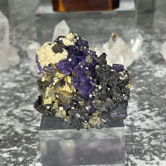 Pyrite Fluorite from Ojuela Mexico 🇲🇽 OM03